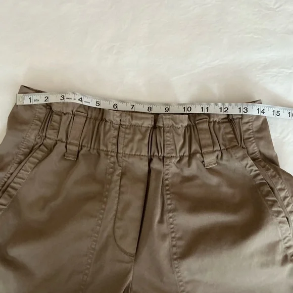 Brunello Cucinelli Belted Elasticized Waist Cargo Pants Vintage Brown Small - Picture 8 of 13